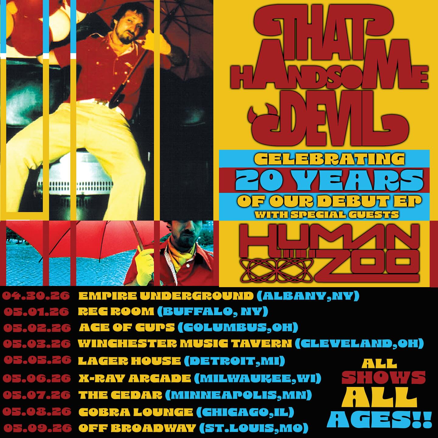 That Handsome Devil Celebrating 20 Years of our Debut EP tour Poster 2026